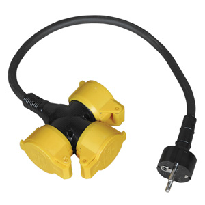 GRENUTTAG 3-VÄGS 0,5M KABEL