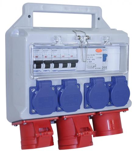 Byggcentral/ Elcentral 32A med jordfelsbrytare