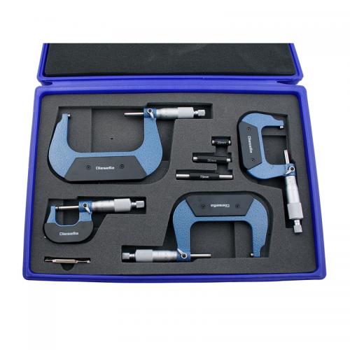 Bygelmikrometer sats 4st 0-100mm