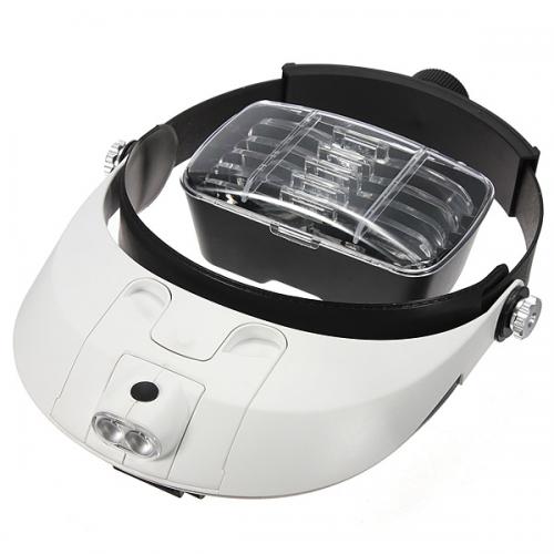 Huvudförstoringsglas LED