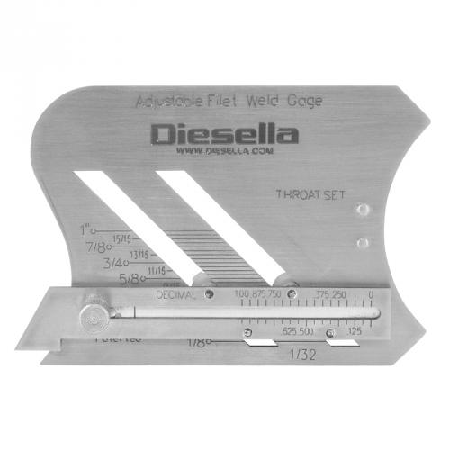 Universal svetsmått (justerbart) (Modell K2)