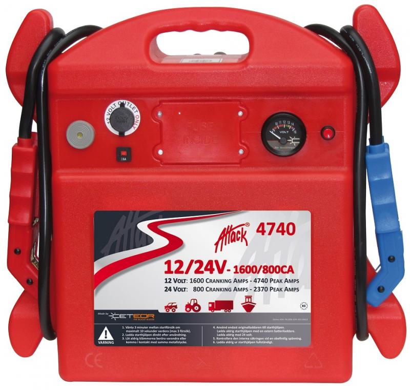 Attack 4740 12/24V - 1600/800amp startbooster