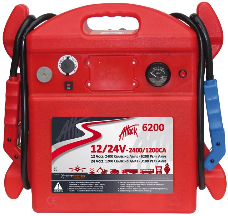 Attack 6200 12/24V - 2400/1200amp startbooster