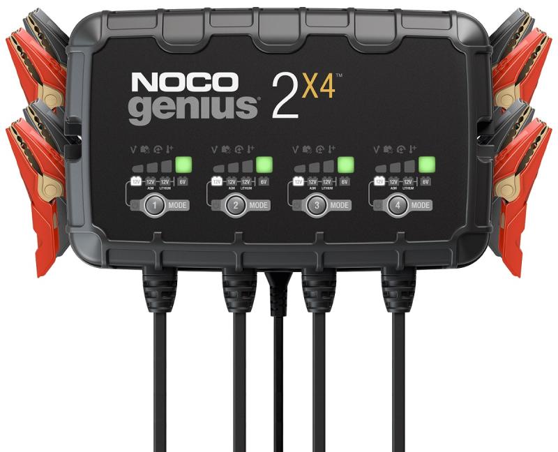 Noco Genius 4x2 batteriladdare quad 6/12V