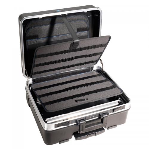 B&W Verktygsväska "Go" med elastiska band (utdragbart handtag & hjul)