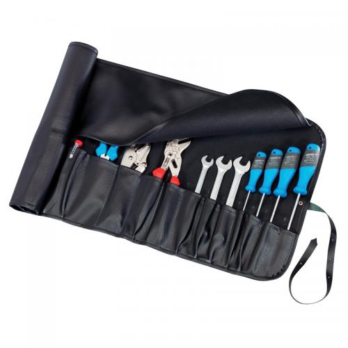 Solaire verktygsrulle med 15 fickor