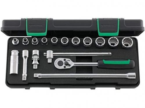 Stahlwille 45a/12/5 3/8" 12pt hylsnyckelsats TUM (17 delar)