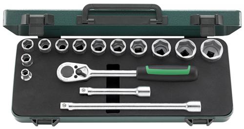 Stahlwille 52/12/3 - 1/2" sexkant 15delar