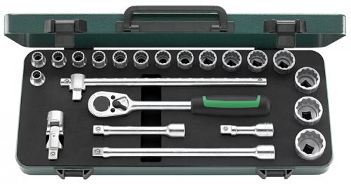 Stahlwille 50/16/6 - 1/2" tolvkant 22delar