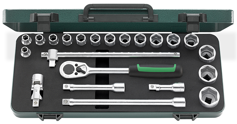 Stahlwille 52/16/6 - 1/2" sexkant 22delar