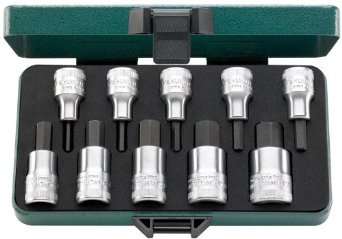 Stahlwille 1/2" insexhylsor i sats 4-19mm