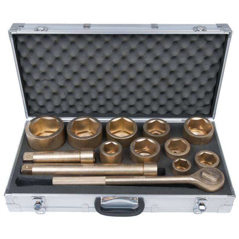 KS-Tools 1" hylsnyckelsats 6pt 36-80mm (13 delar)