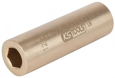 KS-Tools gnistfri hylsa lång 1/2" 6pt 10-36mm