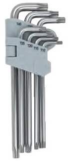 Rostfria L-nyckelsats säkerhetstorx TB10-TB40