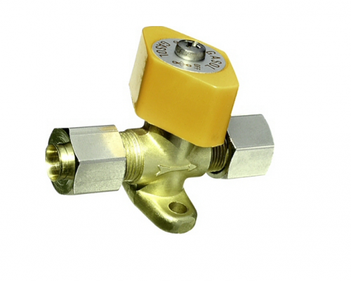 Gasolkran 1-vägs med röranslutningar 8mm