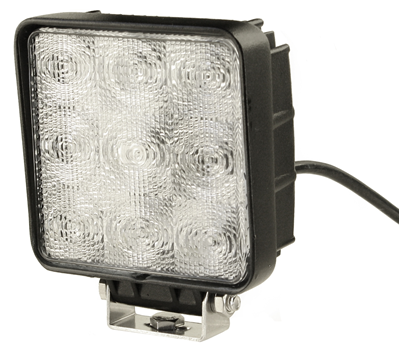 Arbetsbelysning Slim LED 9x3w (22w) Wide fyrkantig