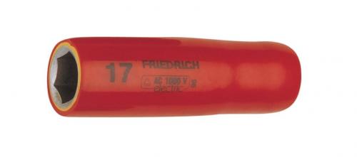 Friedrich 3/8" VDE-isolerade hylsa lång 8-22mm