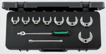 Stahlwille kråkfotnyckelsats 21-41mm 10delar