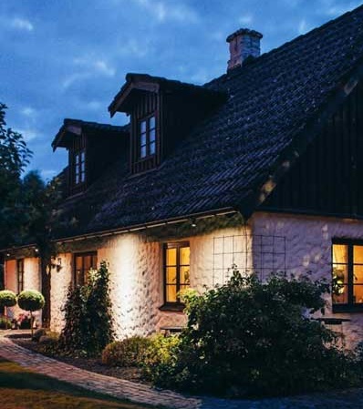 Fasadbelysning hängränna Fasadbelysning hängränna