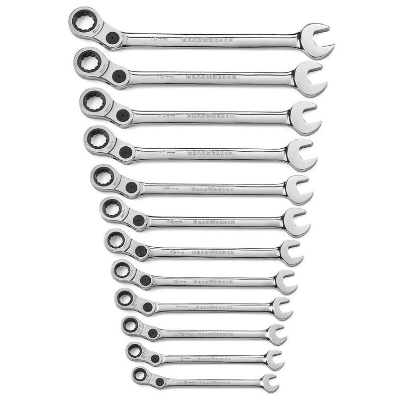 Gearwrench 85488 - Ringspärrnyckelsats med indexering 8-19mm