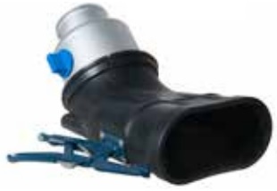 Fumex AMS ovalt avgasmunstycke med tång och spjäll