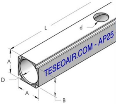 Teseo AP20 Rör 5,0m