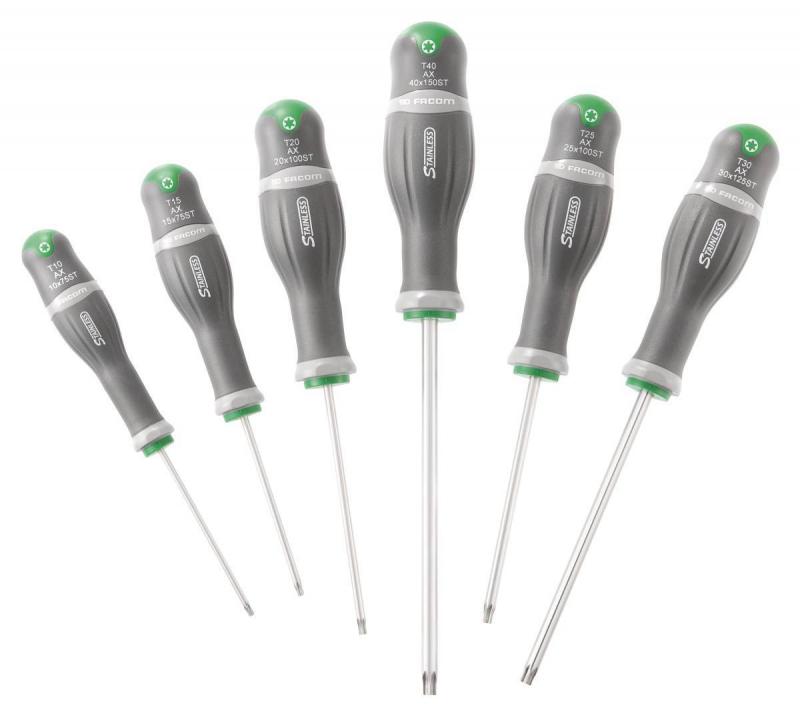 Facom rostfria torxmejselsats