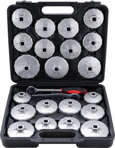 Kraftmann oljefilterhylssats, aluminium, 23 delar