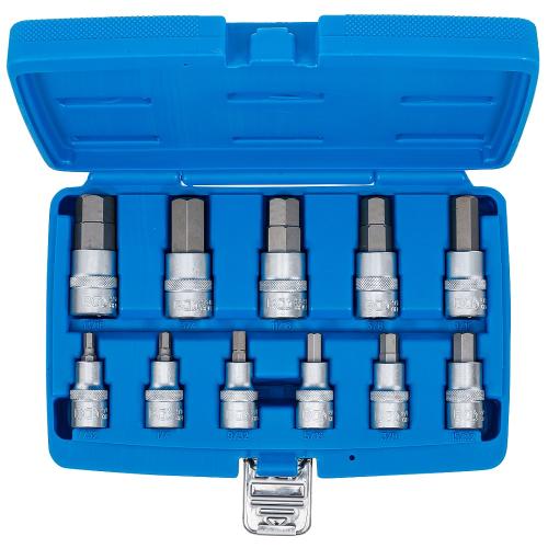BGS Technic insexhylssats tum 7/32-3/4" (11 delar)