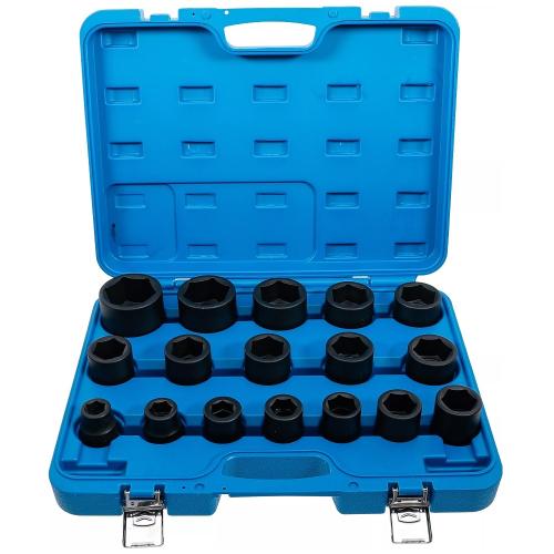 BGS-Technic 3/4" Krafthylssats 6pt 19-55mm (17 delar)
