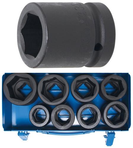 BGS Technic 1" krafthylssats 6pt 27-50mm (8 delar)