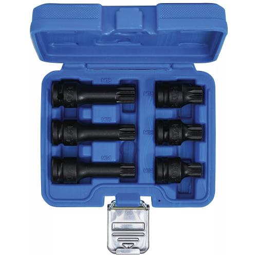 BGS Technic 1/2" krafthylssats XZN korta/långa M14-M18