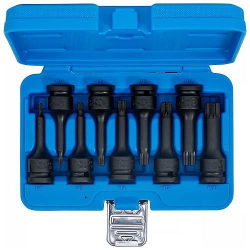 BGS Technic 1/2" Krafthylssats XZN långa M4-M16 (9 delar)