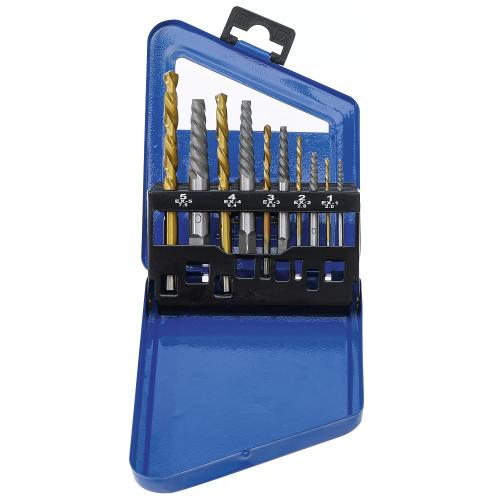 BGS Technic skruvutdragarsats, inkl. borr vänsterspiral