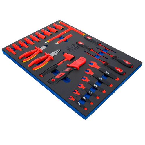 BGS Technic Verktygssats VDE i FOAM-inlägg (26 delar)