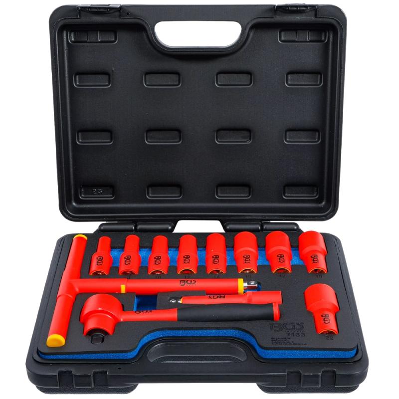 BGS Technic Hylsnyckelsats 3/8" 7-22mm VDE (12 delar)