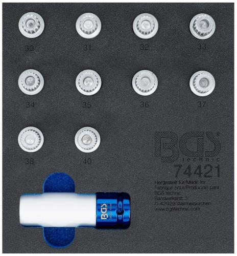 BGS Technic 74421 specialhylsor för BMW-låsbultar (11st)