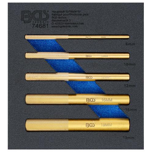 BGS Technic drivdornsats mässing, 6-19mm