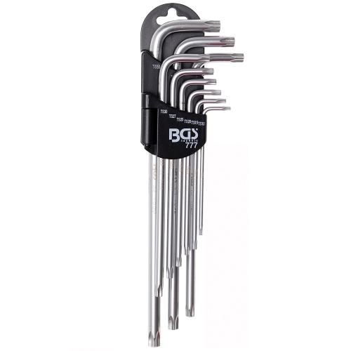 BGS Technic torxplusnyckelsats säkerhetstorx (TS10-TS50)