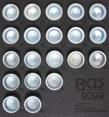 BGS Technic 9099 specialhylsor för VW Touareg och Porsche låsbultar (20st)