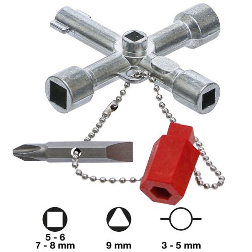 BGS Technic apparatskåpsnyckel, elskåpsnyckel "Universal"