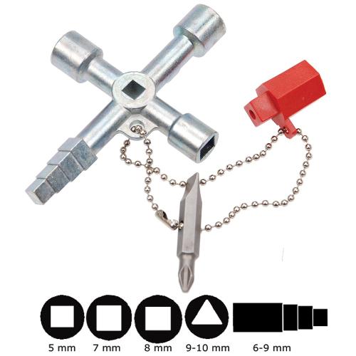 BGS Technic apparatskåpsnyckel, elskåpsnyckel "PRO"