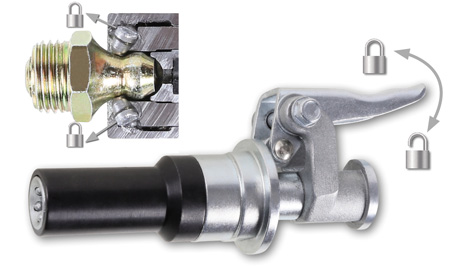 Beta 1750TA Ssmörjmunstycke låsbart 550bar