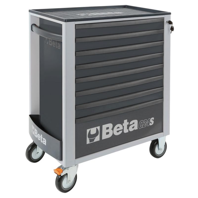 BETA BW 2400S G8/E-L Verktygsvagn, grå (inkl. 398 delar)