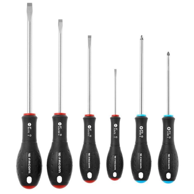 Facom BTDJ6PB Ergotwist skruvmejselsats spår/pz (6st)