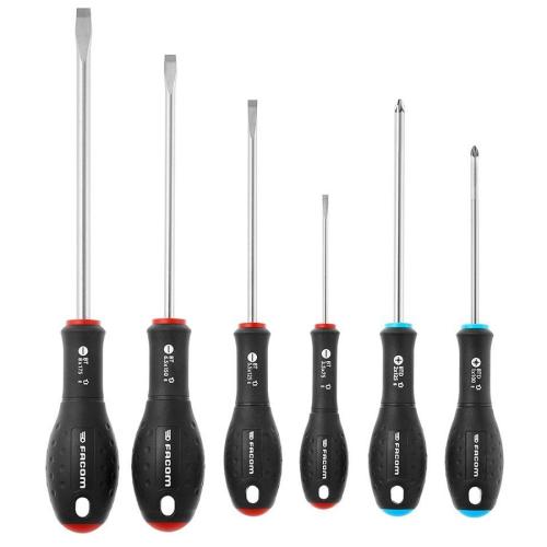 Facom BTDJ6PB Ergotwist skruvmejselsats spår/pz (6st)