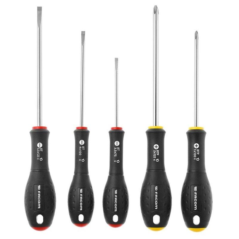 Facom BTPJ5PB Ergotwist skruvmejselsats spår/ph (5st)