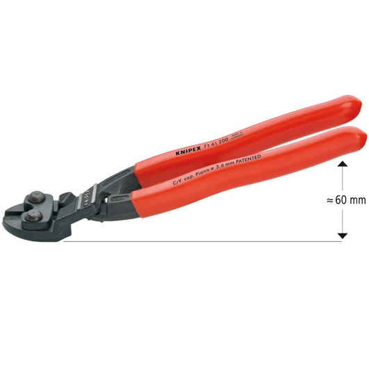 Knipex Cobolt Kompaktbultsax 200 mm - 20°vinklad