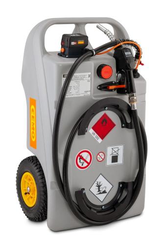 Cemo "Diesel Trolley" 60l 18V CAS Akku dieselpump, batteri, automathandtag