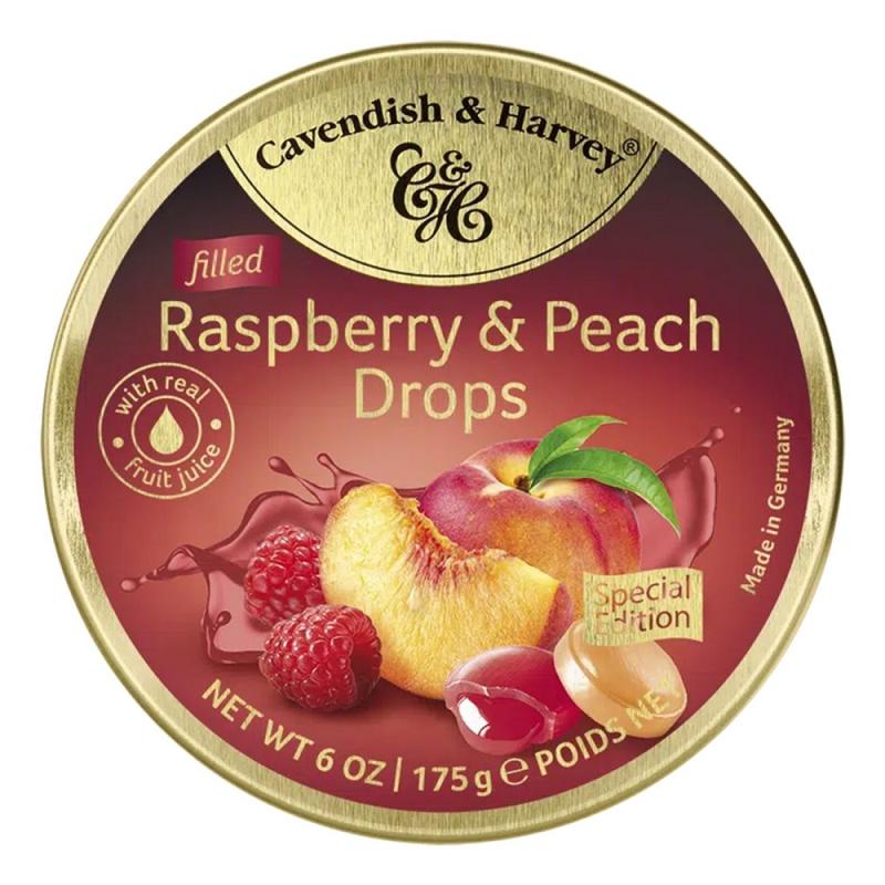 Cavendish & Harvey Rasperry & Peach drops 175g